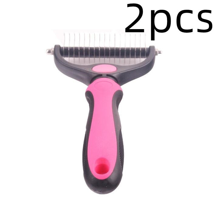 KFX-4528573 Stainless Steel Rake Comb with Rounded Edge for Dogs and Cats - Large and Small Sizes Available