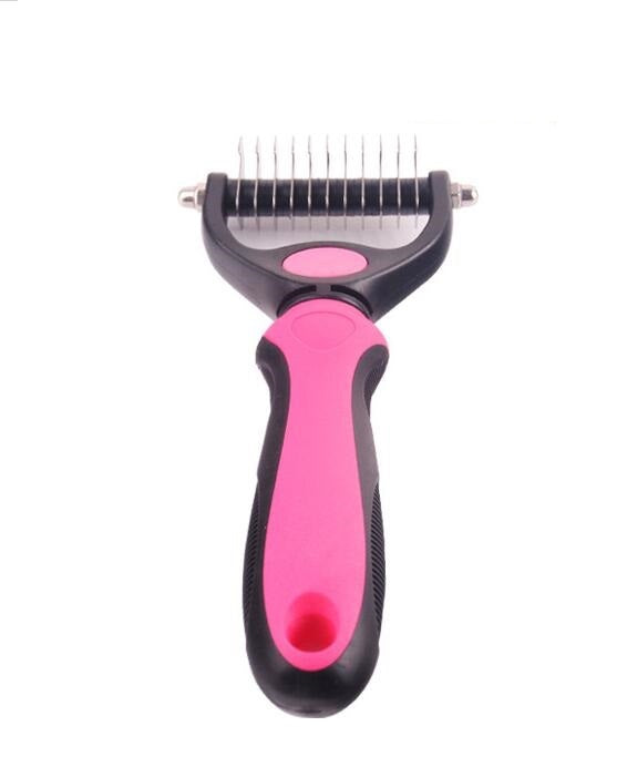 KFX-4528573 Stainless Steel Rake Comb with Rounded Edge for Dogs and Cats - Large and Small Sizes Available