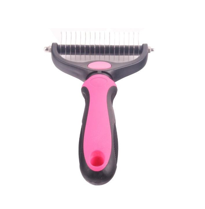 KFX-4528573 Stainless Steel Rake Comb with Rounded Edge for Dogs and Cats - Large and Small Sizes Available