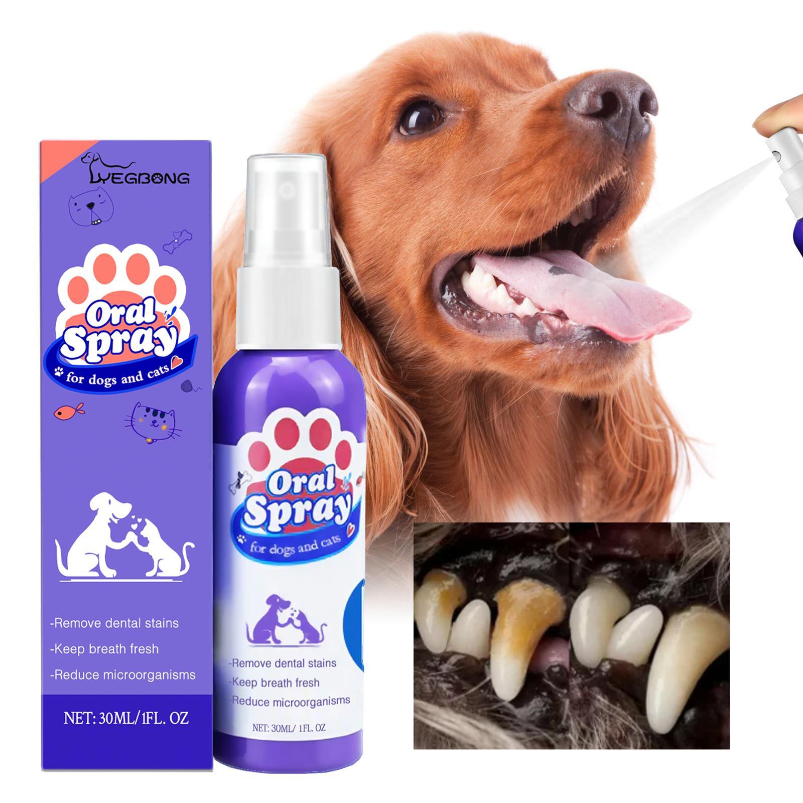 KFX-4530621 Pet Oral Cleaning Spray for Cats and Dogs - Fresh Breath and Gum Care