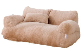 KFX-4534205 Warm Rabbit Plush Sofa Nest for Pets - Multiple Sizes Available
