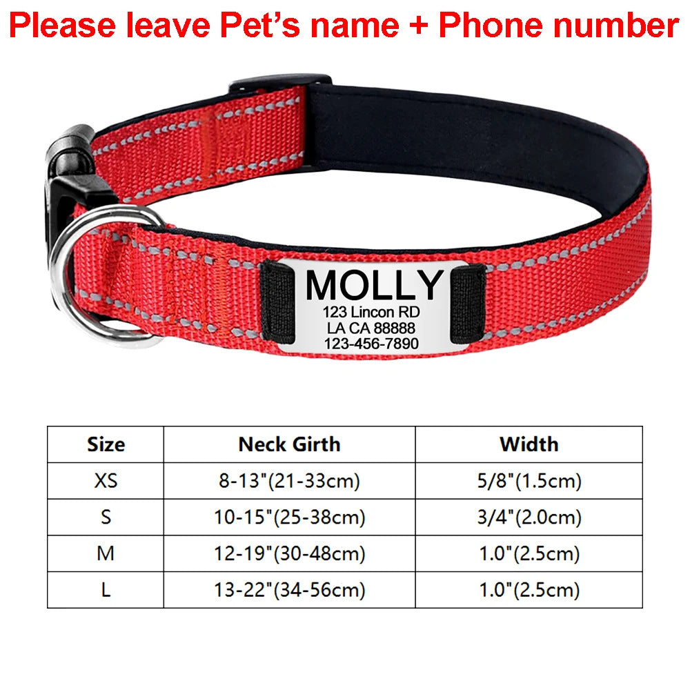 KFX-4534589 Adjustable Cloth Dog Collar in Multiple Colors
