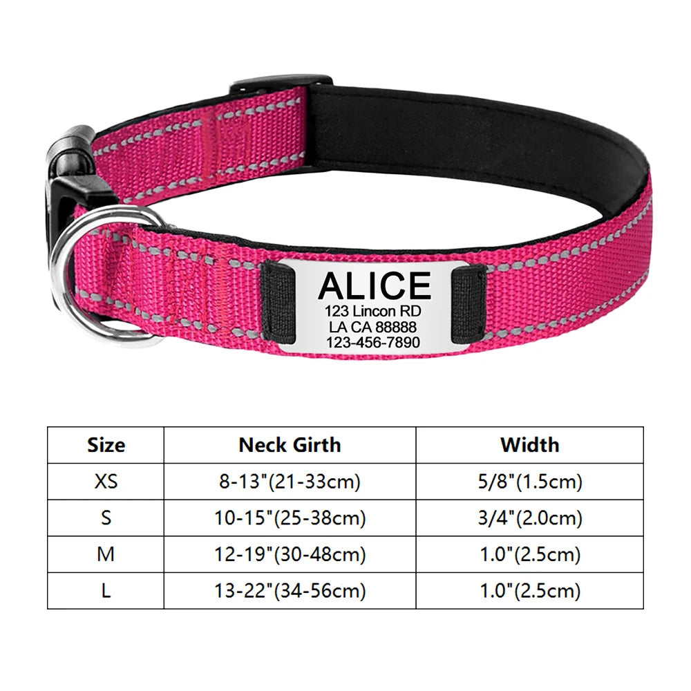 KFX-4534589 Adjustable Cloth Dog Collar in Multiple Colors