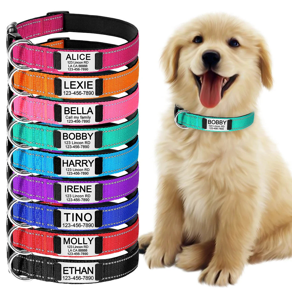 KFX-4534589 Adjustable Cloth Dog Collar in Multiple Colors
