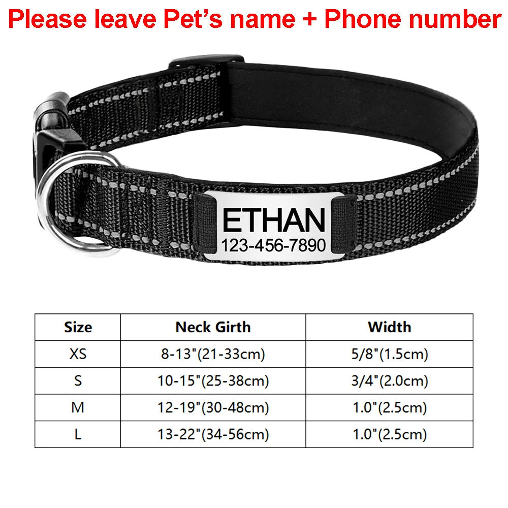 KFX-4534589 Adjustable Cloth Dog Collar in Multiple Colors