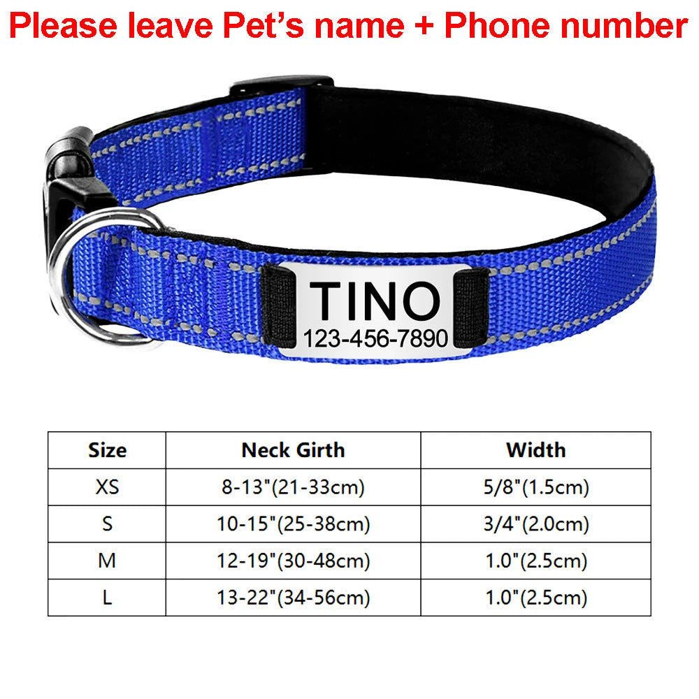 KFX-4534589 Adjustable Cloth Dog Collar in Multiple Colors