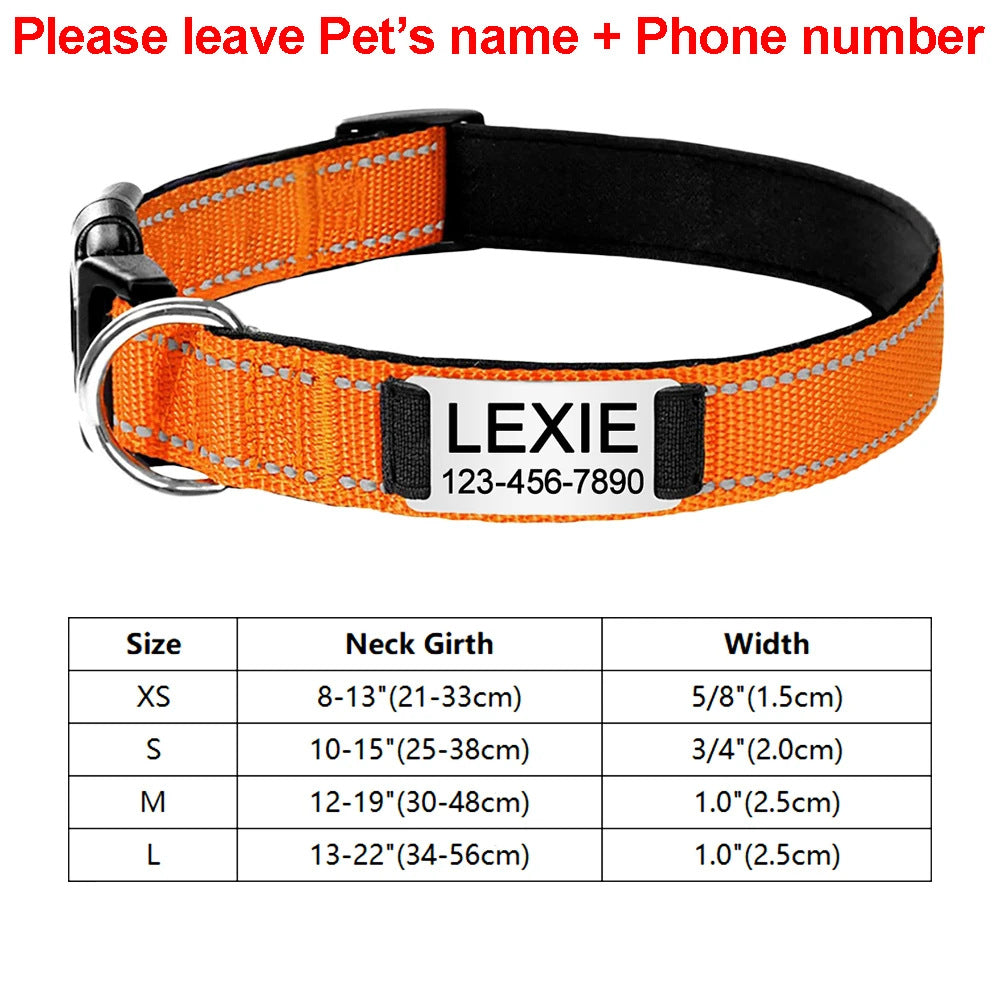 KFX-4534589 Adjustable Cloth Dog Collar in Multiple Colors