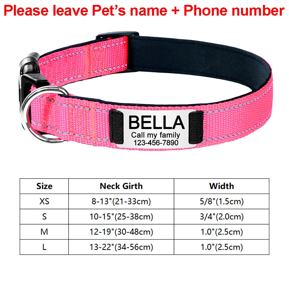 KFX-4534589 Adjustable Cloth Dog Collar in Multiple Colors