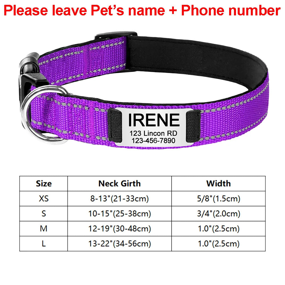 KFX-4534589 Adjustable Cloth Dog Collar in Multiple Colors