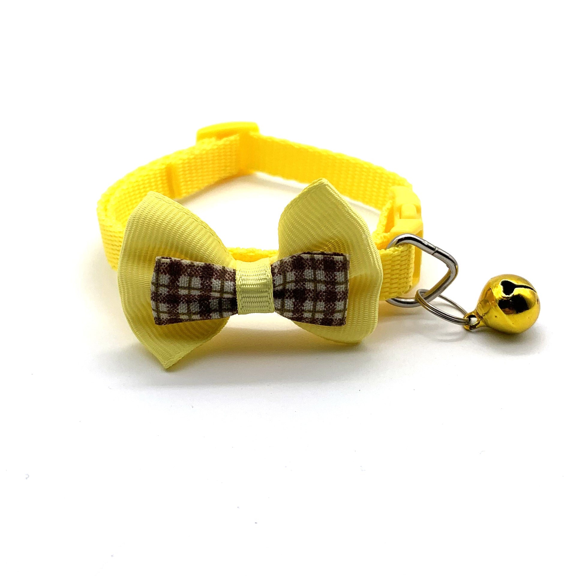 KFX-4534717 Plaid Bow Collar for Cats – Casual Style, Universal Fit, Durable Polypropylene Material