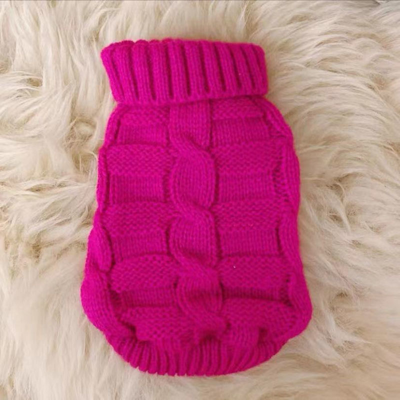KFX-4536509 Warm Knitted Cat Sweater for Autumn and Winter in Various Colors and Sizes
