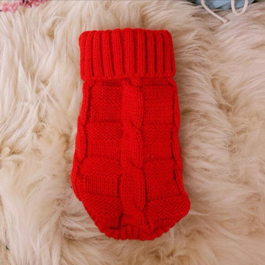 KFX-4536509 Warm Knitted Cat Sweater for Autumn and Winter in Various Colors and Sizes