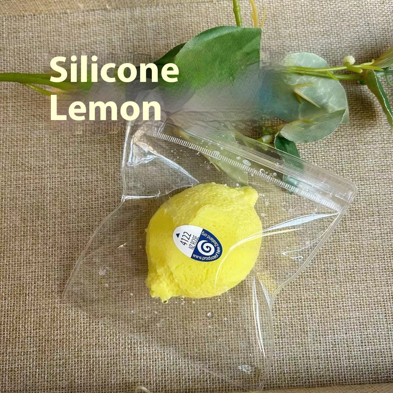 KFX-4539325 Silicone Lemon Squeeze Toy for Stress Relief and Sensory Play