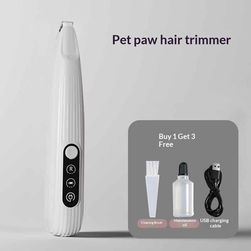 KFX-4542269 Silent Nail Trimming Kit for Cats with LED Display and Washable Blades