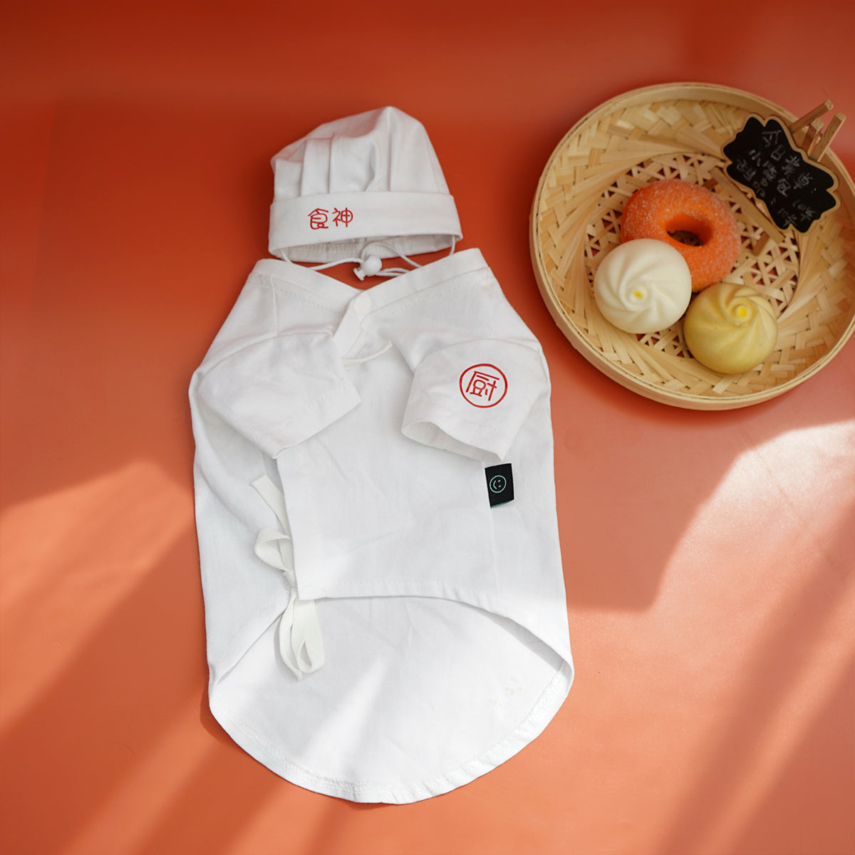KFX-4542653 Casual Cotton Clothes for Small Dogs - Classic White Pet Outfit