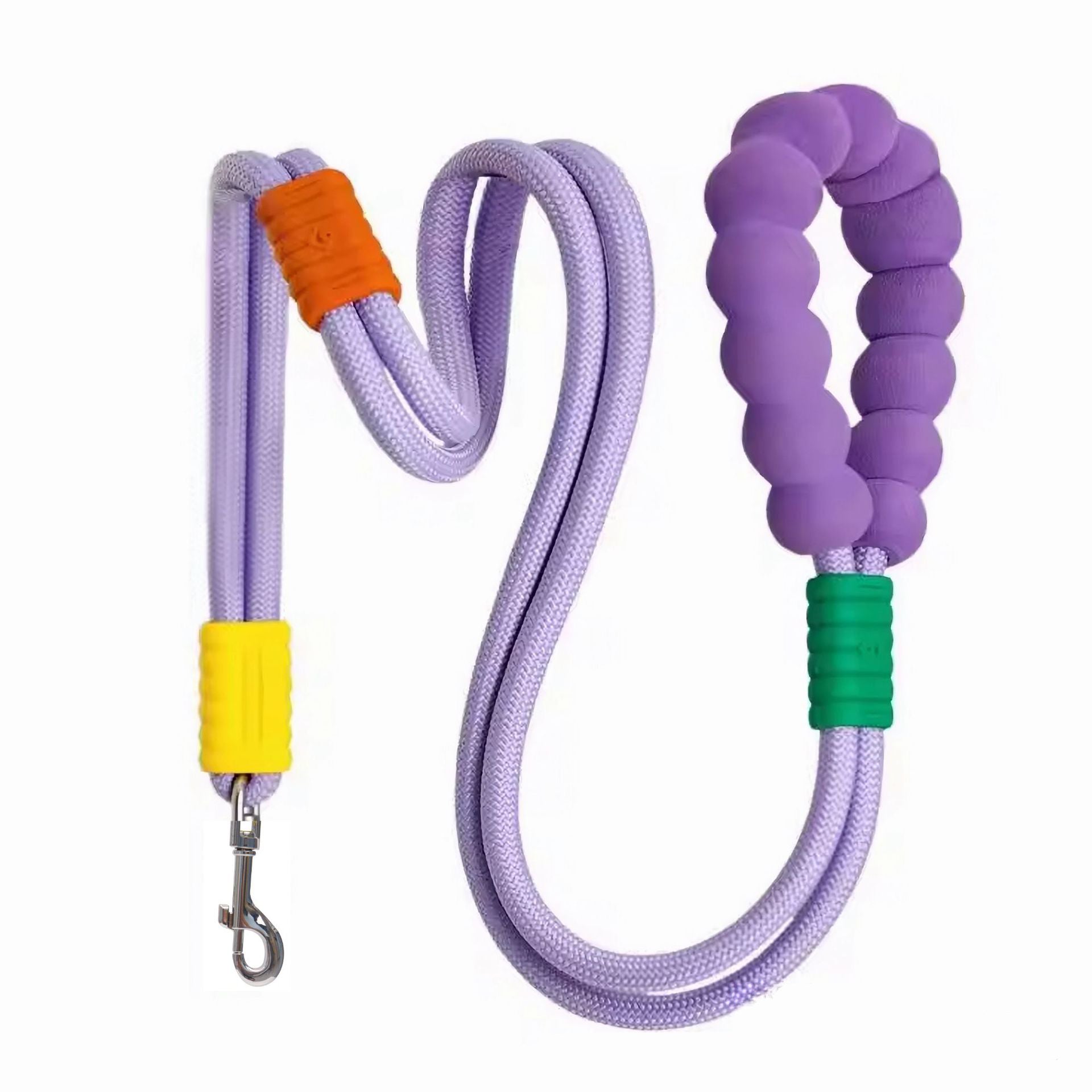 KFX-4544061 Durable Nylon Pet Traction Leash with Comfortable Foam Handle, 140cm Length, Anti-Slip Design