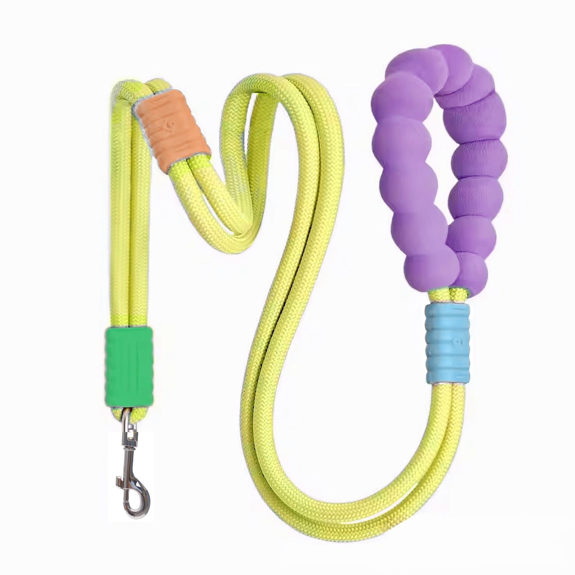 KFX-4544061 Durable Nylon Pet Traction Leash with Comfortable Foam Handle, 140cm Length, Anti-Slip Design