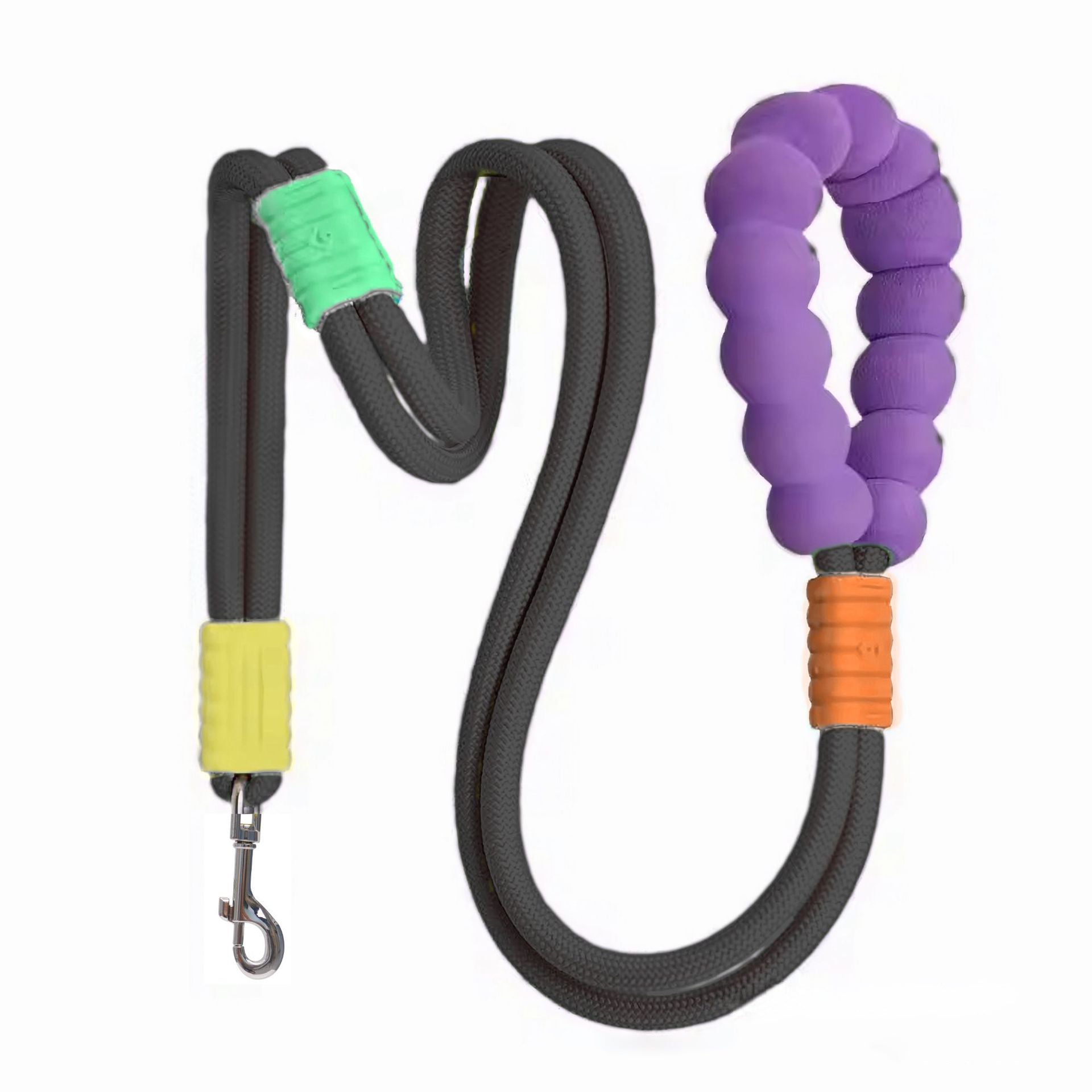 KFX-4544061 Durable Nylon Pet Traction Leash with Comfortable Foam Handle, 140cm Length, Anti-Slip Design
