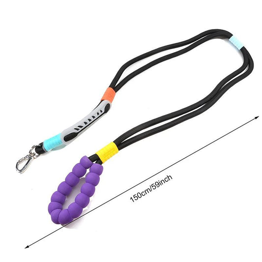 KFX-4544061 Durable Nylon Pet Traction Leash with Comfortable Foam Handle, 140cm Length, Anti-Slip Design