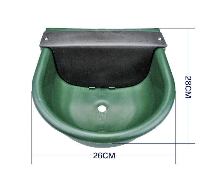 KFX-4544445 Automatic Drinking Bowl for Livestock - 4L Capacity, Durable Plastic Design, Adjustable Water Level for Cattle, Horses, and Sheep