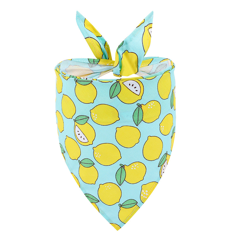 KFX-4544829 Cartoon Patterned Pet Towel - Summer Fruits Design, Multifunctional Cloth for All Seasons