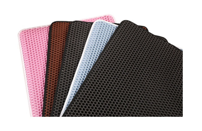 KFX-4546109 EVA Double Cat Litter Mat - Dirtproof, Easy to Clean, Cozy Environment for Cats