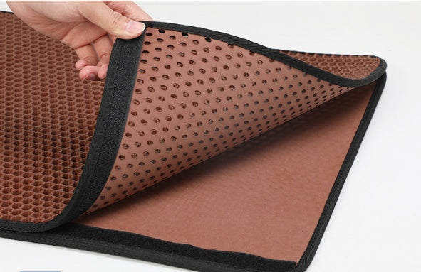 KFX-4546109 EVA Double Cat Litter Mat - Dirtproof, Easy to Clean, Cozy Environment for Cats