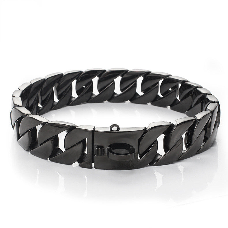 KFX-4546877 Stainless Steel Dog Chain Necklace - Durable Pet Collar with Leash Included