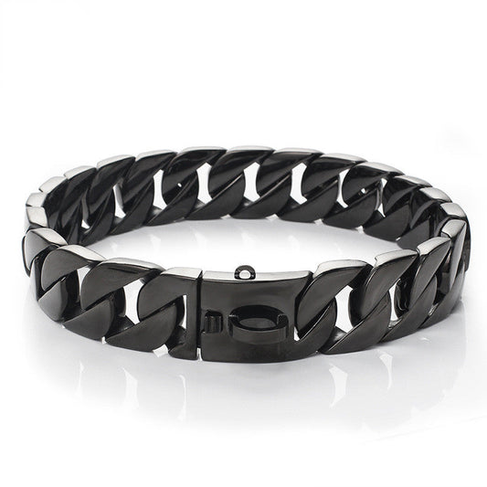 KFX-4546877 Stainless Steel Dog Chain Necklace - Durable Pet Collar with Leash Included