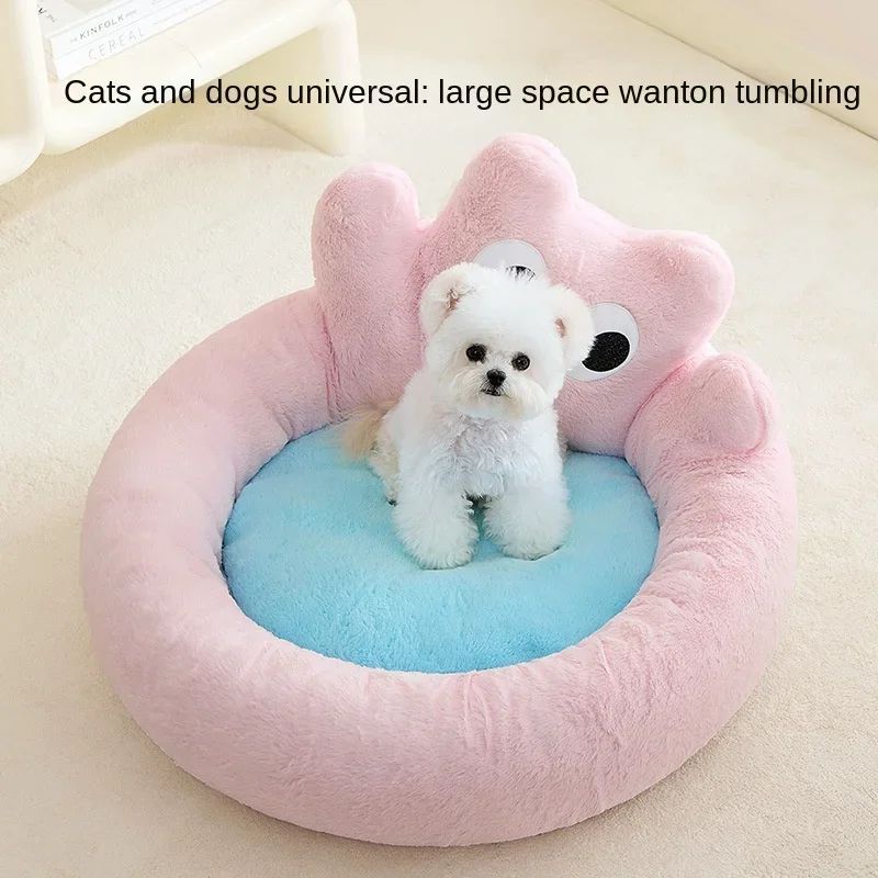 KFX-4548285 Cozy All-Season Cat Nest Cushion Bed for Comfortable Pet Relaxation