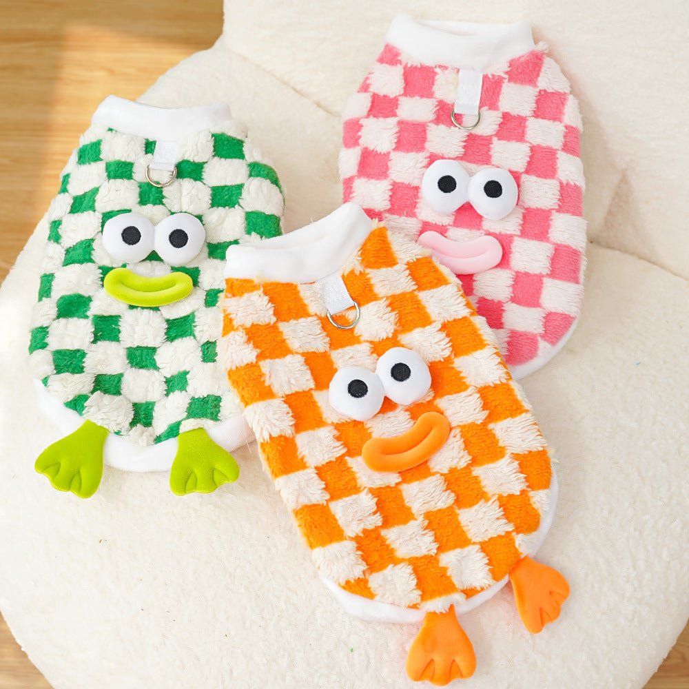 KFX-4548797 Cozy Double and Single Layer Pet Apparel for Dogs and Cats in Fun Colors