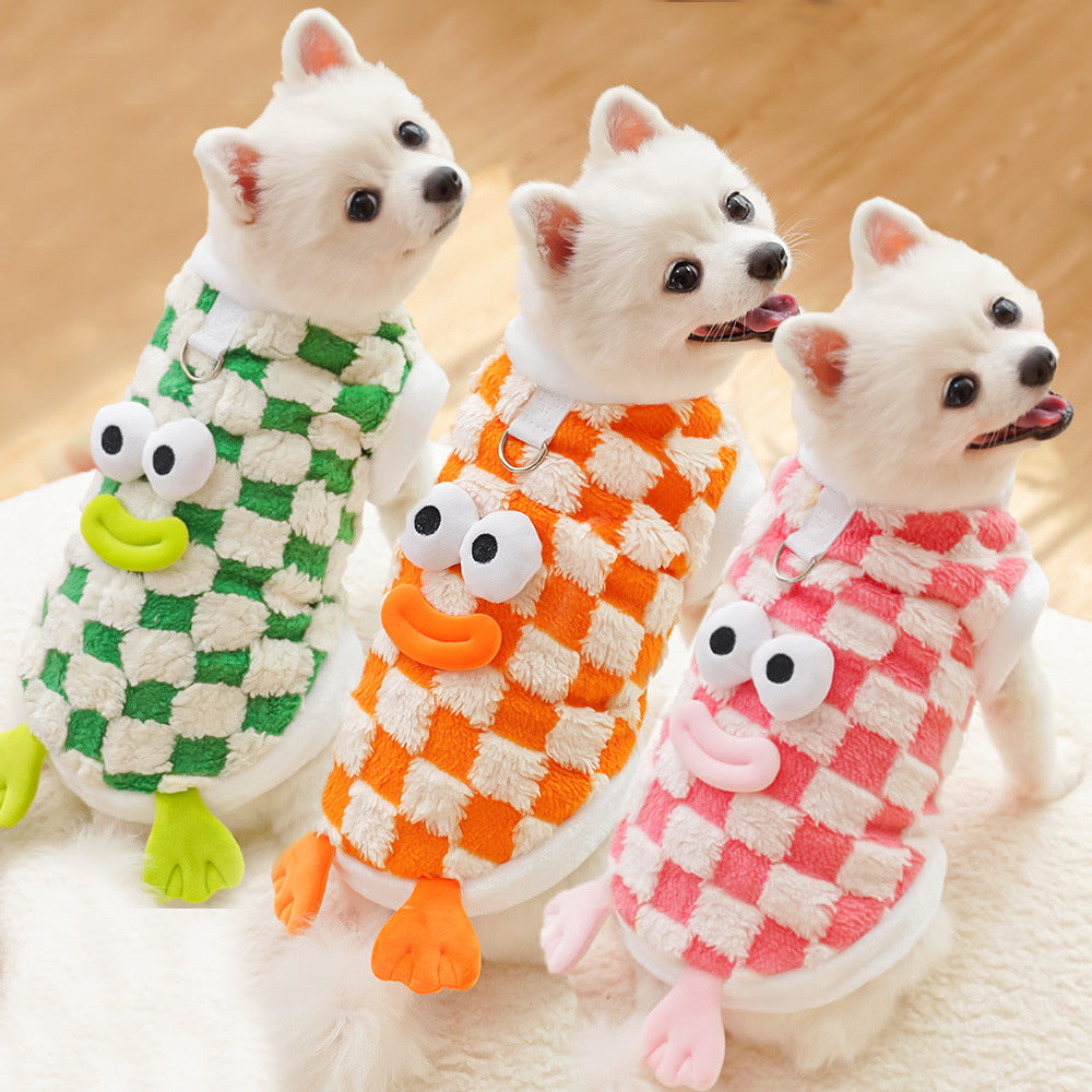 KFX-4548797 Cozy Double and Single Layer Pet Apparel for Dogs and Cats in Fun Colors