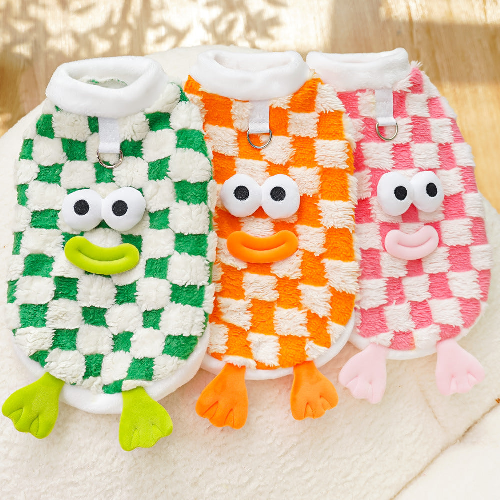 KFX-4548797 Cozy Double and Single Layer Pet Apparel for Dogs and Cats in Fun Colors