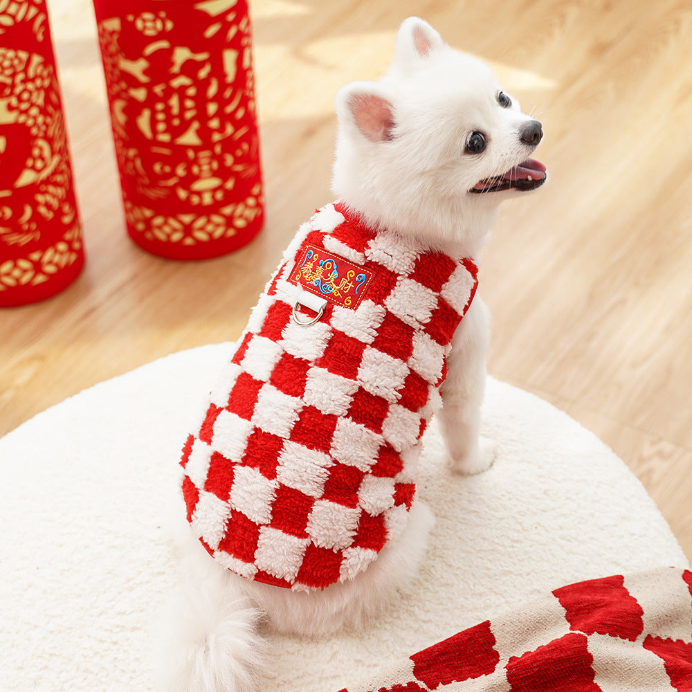 KFX-4548797 Cozy Double and Single Layer Pet Apparel for Dogs and Cats in Fun Colors