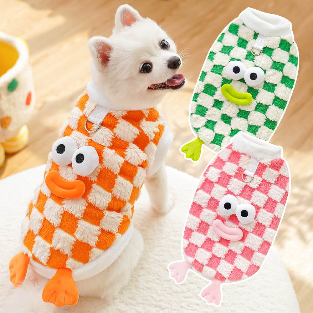 KFX-4548797 Cozy Double and Single Layer Pet Apparel for Dogs and Cats in Fun Colors