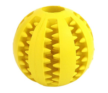 KFX-4552637 Bite Resistant Rubber Watermelon Ball for Dogs - Multi-Color Pet Toy