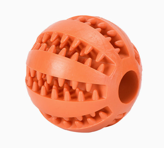 KFX-4552637 Bite Resistant Rubber Watermelon Ball for Dogs - Multi-Color Pet Toy