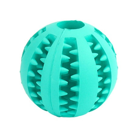 KFX-4552637 Bite Resistant Rubber Watermelon Ball for Dogs - Multi-Color Pet Toy