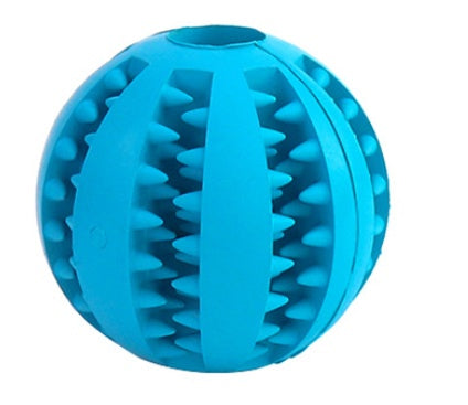 KFX-4552637 Bite Resistant Rubber Watermelon Ball for Dogs - Multi-Color Pet Toy
