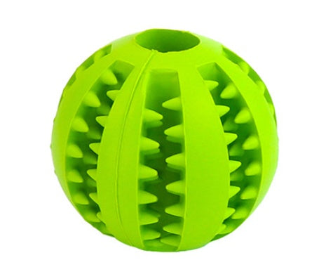 KFX-4552637 Bite Resistant Rubber Watermelon Ball for Dogs - Multi-Color Pet Toy