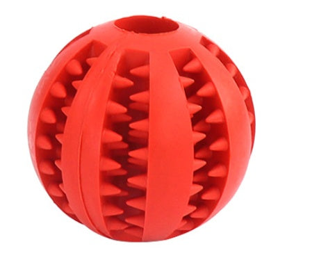 KFX-4552637 Bite Resistant Rubber Watermelon Ball for Dogs - Multi-Color Pet Toy