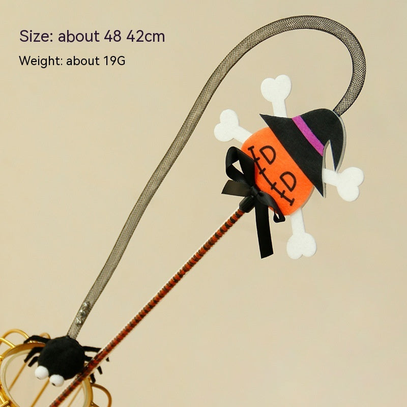 KFX-4554813 Lengthened Cat Teaser with Halloween Bell Tassel in Fun Designs