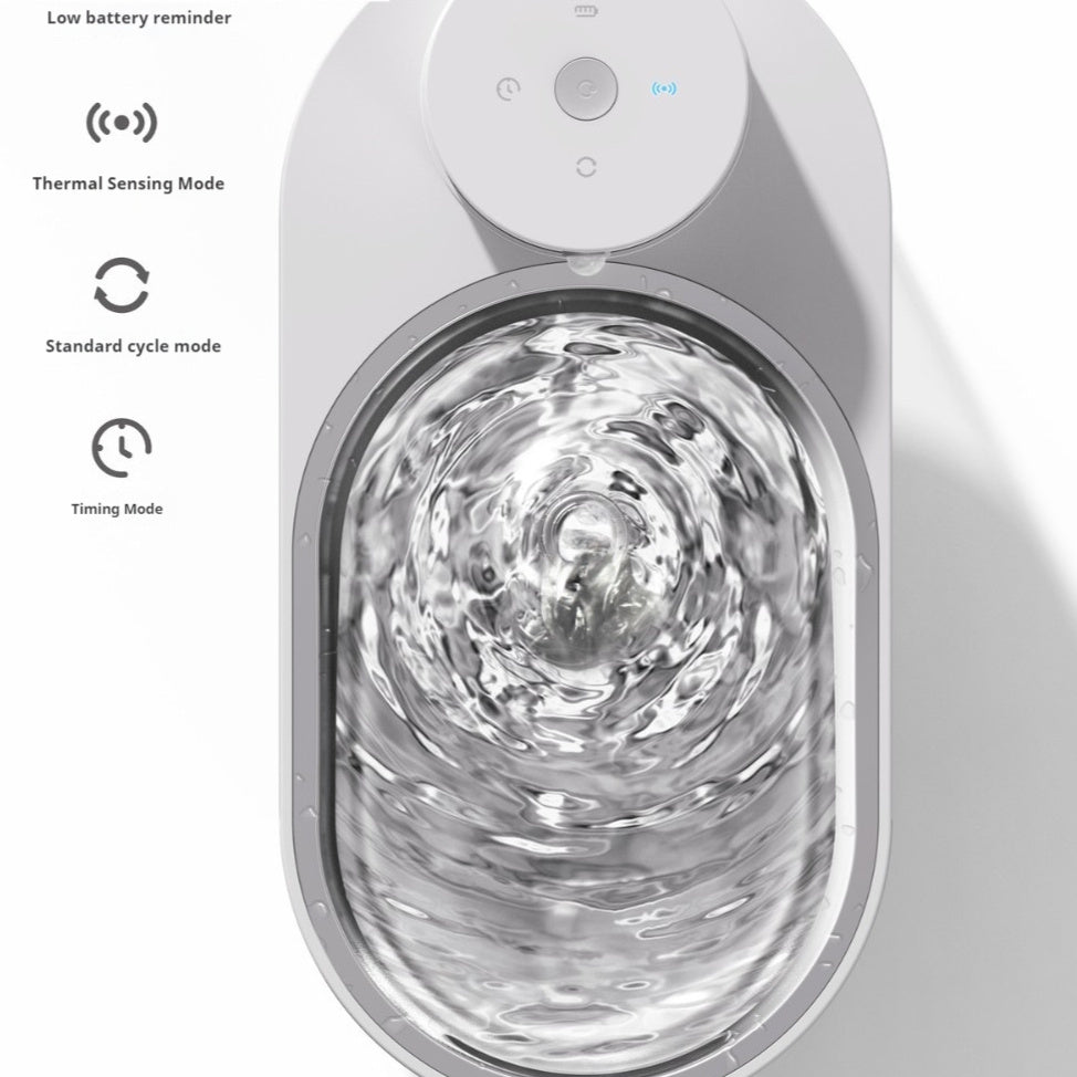 KFX-4555837 Wireless Stainless Steel Pet Water Dispenser with Battery and Electricity Separation for Dogs and Cats