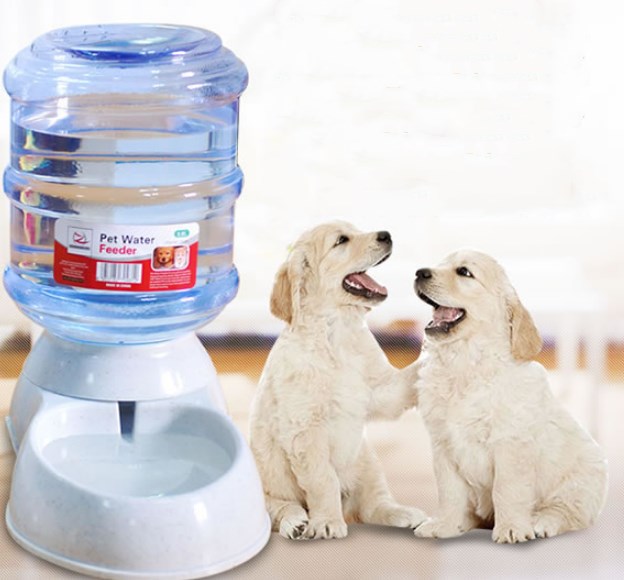 KFX-4555965 Automatic Pet Feeder and Water Dispenser for Cats and Dogs - Large Capacity, Removable and Washable Design