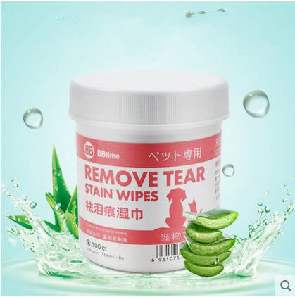 KFX-4557629 Cat Tear Stain Remover Wipes for Gentle Eye, Ear, and Teeth Cleaning