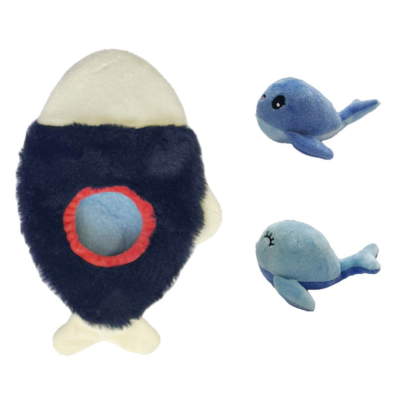 KFX-4558397 Plush Chew Toy with Sound and Food Hiding Feature for Dogs