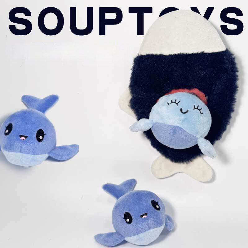 KFX-4558397 Plush Chew Toy with Sound and Food Hiding Feature for Dogs