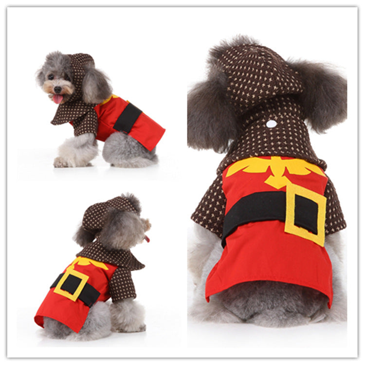 KFX-4559933 Festive Christmas Pet Skirt - Funny Polyester Outfit for All Pets
