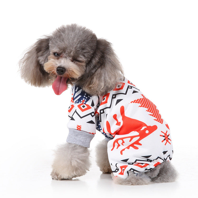 KFX-4559933 Festive Christmas Pet Skirt - Funny Polyester Outfit for All Pets