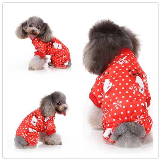 KFX-4559933 Festive Christmas Pet Skirt - Funny Polyester Outfit for All Pets